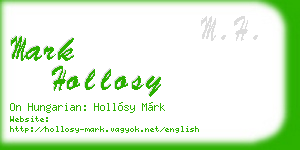 mark hollosy business card